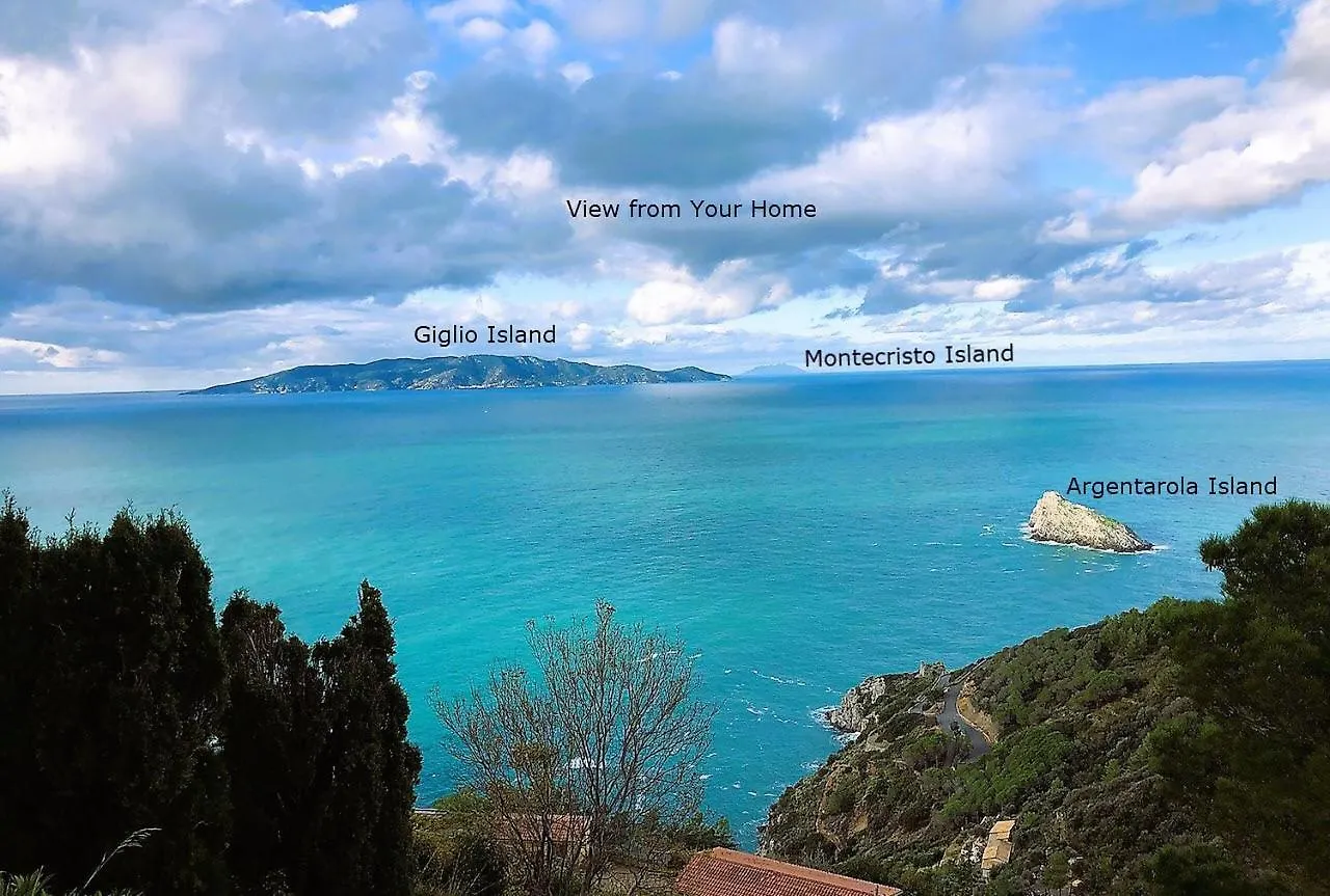Vip View & Exclusive Access To The Sea Villa Porto Santo Stefano  Italy